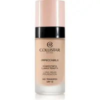 Collistar Base de maquillaje impecable de larga duración FPS 15, 30 ml, 2R Beige rosado