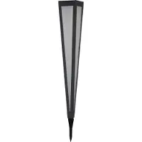 Star Trading 482-56, Figura decorativa ligera, color negro, 1 bombilla, LED, luz blanca cálida, funciona con energía solar