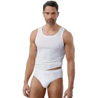 Schiesser Braga '95/5' gris plateado / blanco