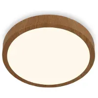 Briloner Lámpara de techo LED, 24W, 2900 lúmenes, 3000 K, dimensiones 5x38 cm, color madera