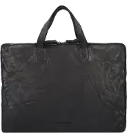 Harold's Submarine Maletín Piel natural 36 cm negro