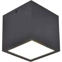 Lutec ECO-LIGHT 6389101118. Lámpara de techo LED exterior GEMINI de , 7W, 750 lúmenes, color antracita, 4000K, IP65