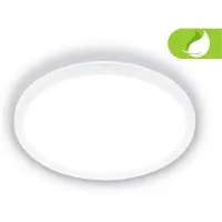 Briloner Lámpara de techo LED, 11,4W, 2400 lúmenes, 4000 K, dimensiones: 3x29 cm, color: blanco, con luz trasera