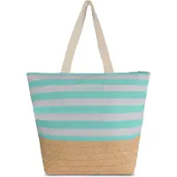 Normani Bolsa de playa 'Mackay' beige / gris claro / menta