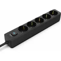 Inca IPW-44SY Steckdosenleiste IPW-44SY 5fach, LED Anz. Black 1,5m