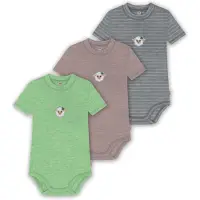 Normani Pijama entero/body 'Tihoi' gris / verde / blanco