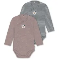 Normani Pijama entero/body gris oscuro / rojo moteado