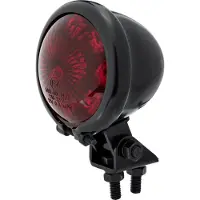 Shin-Yo Luz trasera led NEGRO, CRISTAL ROJO BATES