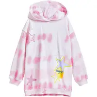 Desigual , Vestido sudadera tie-dye, Algodon, Rojo, 13/14