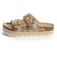 Bayton Zapatos abiertos 'Olympe' beige / arena / gris / negro