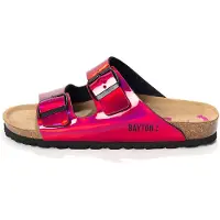 Bayton Zapatos abiertos 'Athena' rosa / negro