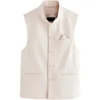 Next Chaleco blanco natural