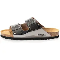 Bayton Zapatos abiertos 'Atlas' negro / plata