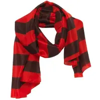 American vintage Scarf Mariniere Marron Rouge Talla: OS | Bufandas Outlet | Mujer