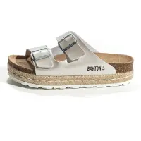 Bayton Zapatos abiertos 'Silvia' negro / plata