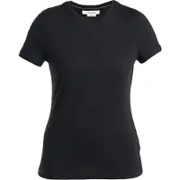 Icebreaker - Ropa de senderismo mujer - W Merino 150 Tech Lite SS Tee Black para Mujer de Lana - Talla L - Negro