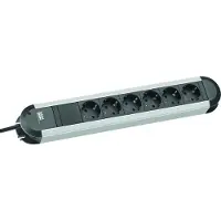 Bachmann , regleta de enchufes PRIMO CLASSIC ALU, de 6 enchufes, sin cable