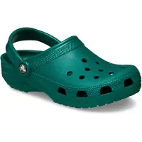 Crocs Zuecos verde oscuro