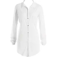 Hanro Camiseta de noche ' Cotton Deluxe 90cm ' blanco