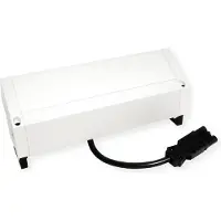 Bachmann Escritorio DESK2 con: 2 tomas de corriente con conexión a tierra, 1 cargador USB y 1 enchufe ABD GST18, color blanco