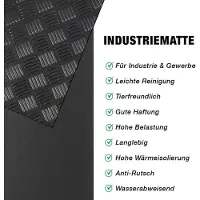 Floordirekt Revestimiento de suelo de PVC, diseño de cuadros, ancho: 150 cm, largo: 250 cm