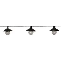 Star Trading 482-06, Guirnalda decorativa ligera, negra y blanca, de cloruro de polivinilo (PVC), ideal para crear ambiente, versátil, flexible