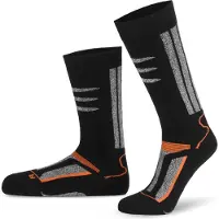 Normani Calcetines gris moteado / naranja / negro