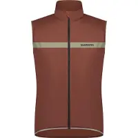 Shimano - Evolve Wind Vest Insulated - Chaleco de ciclismo size S, marrón