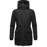 NAVAHOO Chaqueta de invierno negro / blanco