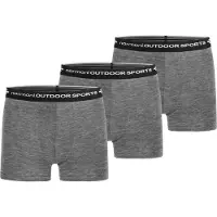 Normani Calzoncillo deportivo gris / negro / blanco