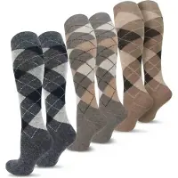 Normani Calcetines hasta la rodilla crema / beige oscuro / gris / gris basalto