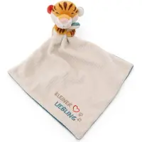 Nici Con Tigre De Peluche En Tarjeta De Encabezado Doudou 22x22 Cm 12 Cm