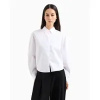 Armani Exchange para mujer. XW001180AF12812U0002 Camisa de manga larga blanco (L), Casual, Algodón, outlet 2026.