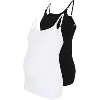 Lindex Maternity Top negro / blanco