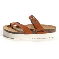 Bayton Zapatillas de casa 'Cintra' cognac / negro