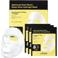 CosRx - Advanced Snail Mucin Glass Glow Hydrogel Mask Set 34g x 3 sheets