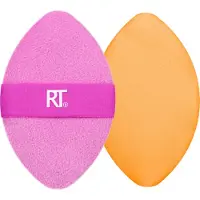 Real Techniques Esponja De Maquillaje Miracle 2-in1 Powder Puff Duo-pink/orange