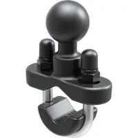 RAM Mounts Base de raíl con bola y perno en U de zinc