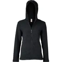 Engel - Women's Jacket with Hood - Chaqueta de lana size 46/48, negro