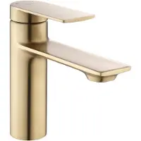 REA Grifo para lavabo My1902-2Gg Storm Low, acabado dorado cepillado