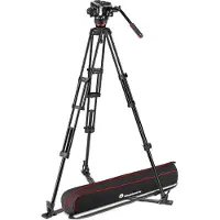 Manfrotto Rótula De Aluminio Y Estabilizador De Descarga De Piso 504x Twin