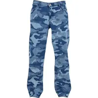 Urban Classics Printed Jeans Blue Laser Camo Talla: W44 | Vaqueros Rectos Outlet | Hombre | Azul
