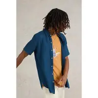 White Stuff Pembroke Ss Linen Shirt Dark Navy Talla: XS | Camisas Casuales Outlet | Hombre | Blanco