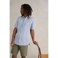 White Stuff Pembroke Ss Linen Shirt Chambray Blue Talla: XXL | Camisas Casuales Outlet | Hombre | Blanco