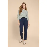 White Stuff Winnie Jersey Top White Print Talla: 12 | Manga Larga Outlet | Mujer | Blanco