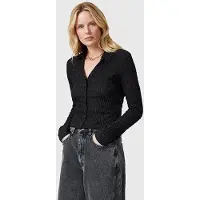 AllSaints Connie Shirt Black Talla: 8 | Blusas Outlet | Mujer | Negro