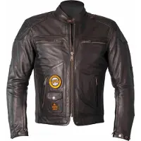 Helstons Rastreador Natural chaqueta de cuero Negro 2XL hombres