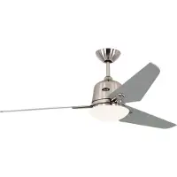 CasaFan Ventilador de techo ECO AVIATOS, Ø 132 cm, plateado, CC, silencioso