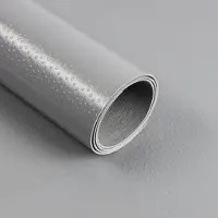 Floordirekt Revestimiento de suelo de PVC, diseño de lunares, color gris, 120x200 cm