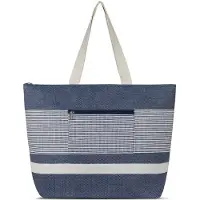 Normani Bolsa de playa 'Baros' navy / blanco